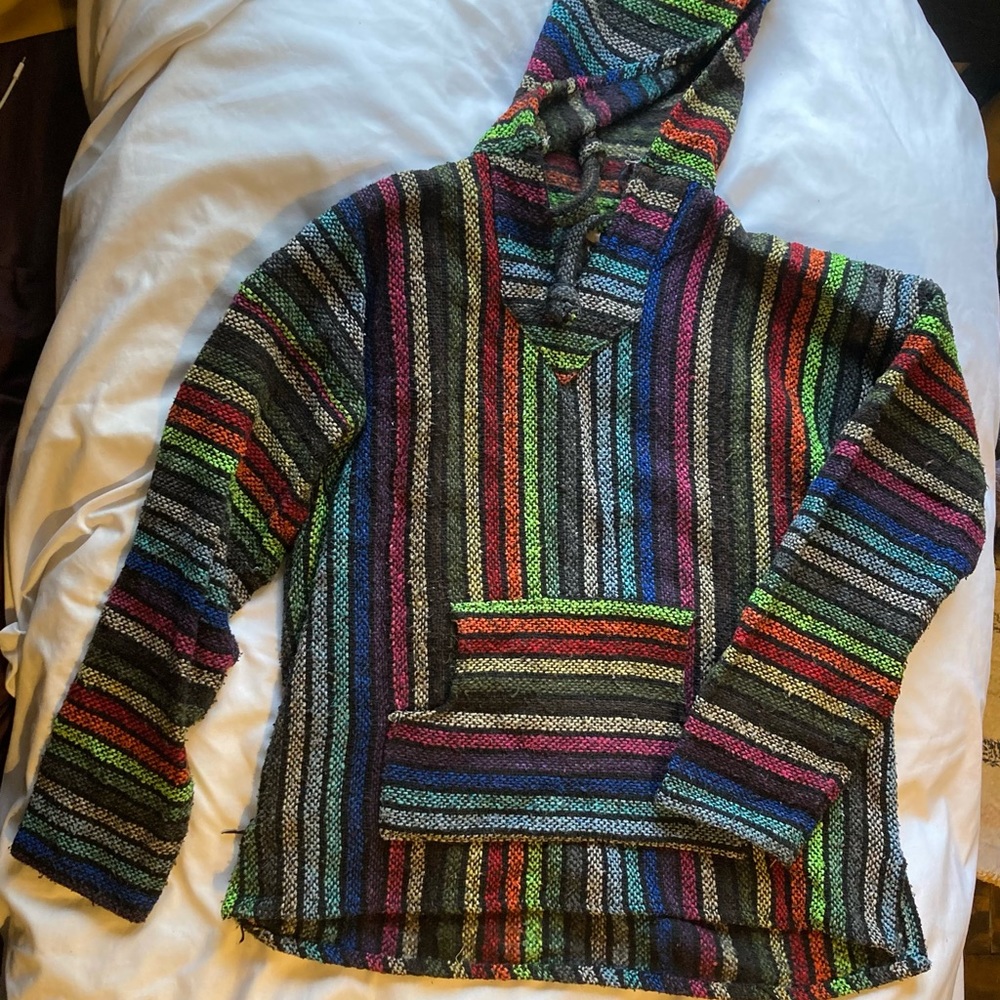 Rainbow multicolor southwestern style jacket